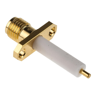 RS PRO, jack Flange Mount SMA Connector, 50Ω, Solder Termination, Straight Body