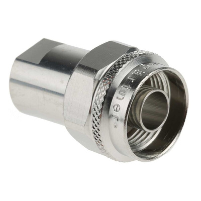 Telegartner, Plug Cable Mount N Connector, 50Ω, Solder Termination, Straight Body