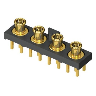 Samtec GRF1-J Series, jack PCB Mount MMCX Connector, 50Ω, Through Hole Termination, Straight Body