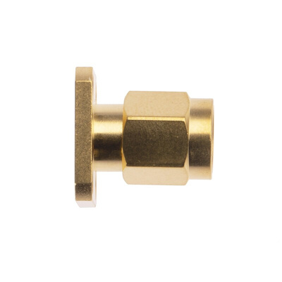 RS PRO Female, Male Flange Mount SMA Connector, 50Ω, Solder Termination, Straight Body