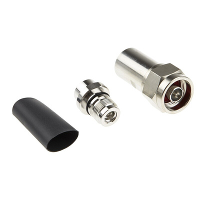 RS PRO, Plug Cable Mount N Connector, 50Ω, Solder Termination, Straight Body