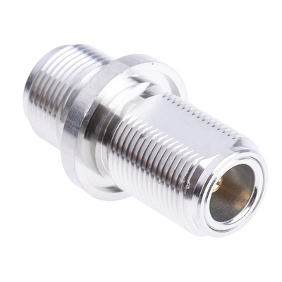 RS PRO, Plug Flange Mount N Connector, 50Ω, Solder Termination, Straight Body