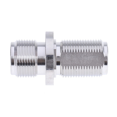 RS PRO, Plug Flange Mount N Connector, 50Ω, Solder Termination, Straight Body