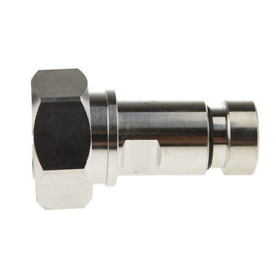 RS PRO, Plug Cable Mount 7/16 Connector, 50Ω, Solder Termination, Straight Body