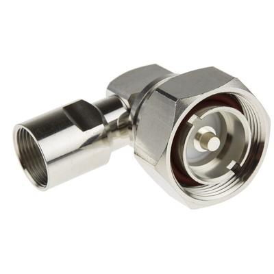 RS PRO, Plug Cable Mount 7/16 Connector, 50Ω, Solder Termination, Right Angle Body
