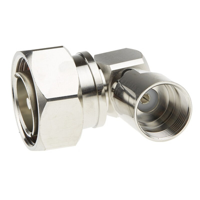 RS PRO, Plug Cable Mount 7/16 Connector, 50Ω, Solder Termination, Right Angle Body