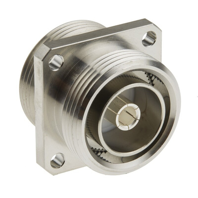 RS PRO, Plug Flange Mount 7/16 Connector, 50Ω, Solder Termination, Straight Body