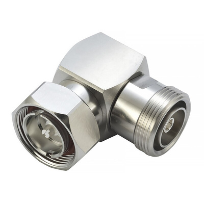 RS PRO, Plug Cable Mount 7/16 Connector, 50Ω, Solder Termination, Right Angle Body