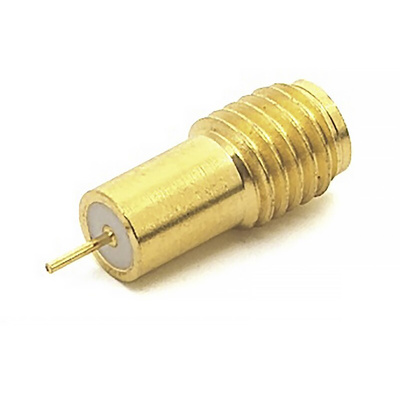 RS PRO Female, Male PCB Mount SSMA Connector, 50Ω, Solder Termination, Straight Body
