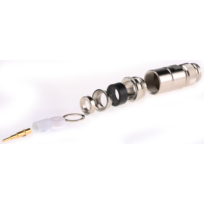 binder, Plug Cable Mount TNC Connector, 50Ω, Straight Body