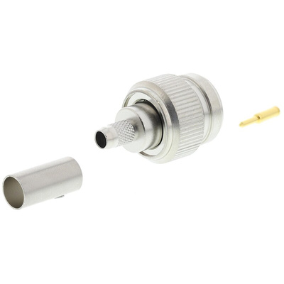 Telegartner, Plug Cable Mount TNC Connector, 50Ω, Crimp Termination, Straight Body