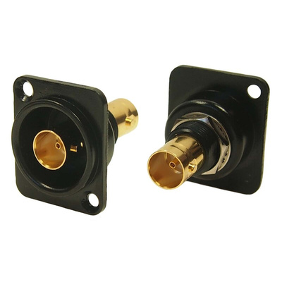 RS PRO, Plug Panel Mount BNC Connector, 75Ω, Solder Termination, Straight Body