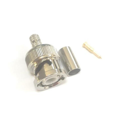 RS PRO, Plug Cable Mount BNC Connector, 75Ω, Crimp Termination, Straight Body