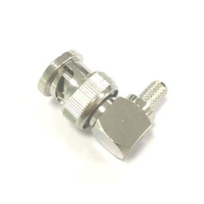 RS PRO, Plug Cable Mount BNC Connector, 50Ω, Clamp Termination, Right Angle Body