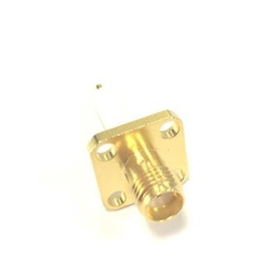 RS PRO, jack Flange Mount SMA Connector, 50Ω, Solder Termination, Straight Body