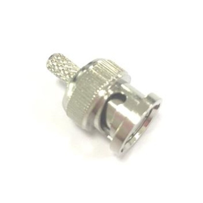 RS PRO, Plug Cable Mount BNC Connector, 50Ω, Crimp Termination, Straight Body