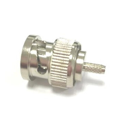 RS PRO, Plug Cable Mount BNC Connector, 50Ω, Crimp Termination, Straight Body