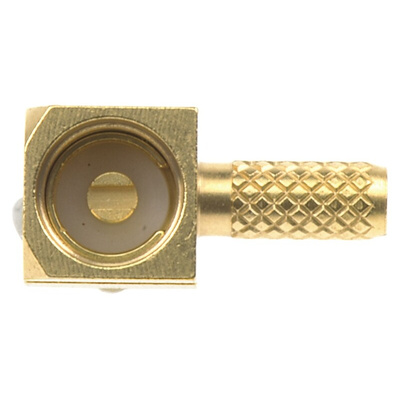 Radiall, Plug Cable Mount MCX Connector, 50Ω, Crimp Termination, Right Angle Body