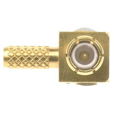 Radiall, Plug Cable Mount MCX Connector, 50Ω, Crimp Termination, Right Angle Body