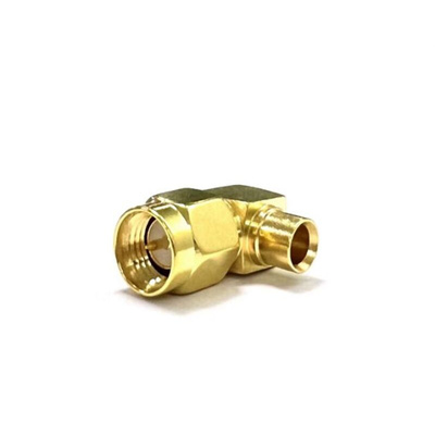 RS PRO, Plug Cable Mount SMA Connector, 50Ω, Solder Termination, Right Angle Body