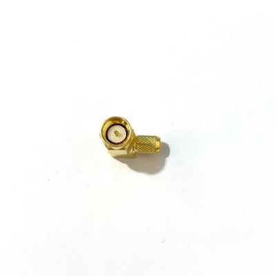 RS PRO, Plug Cable Mount SMA Connector, 50Ω, Clamp Termination, Right Angle Body