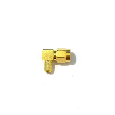 RS PRO, Plug Cable Mount SMA Connector, 50Ω, Clamp Termination, Right Angle Body
