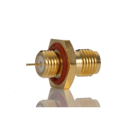 RS PRO, jack Bulkhead SMA Connector, 50Ω, Solder Termination, Straight Body