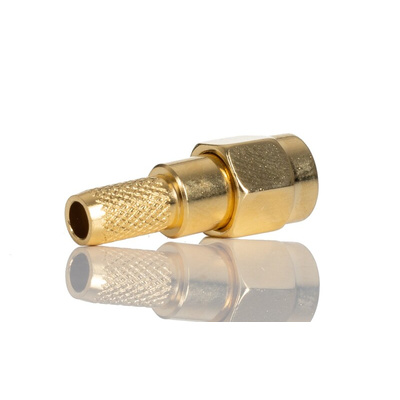 RS PRO, Plug Cable Mount SMA Connector, 50Ω, Crimp Termination, Straight Body