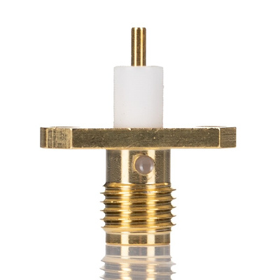 RS PRO, Plug Flange Mount SMA Connector, 50Ω, Solder Termination, Straight Body
