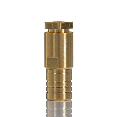 RS PRO, jack Cable Mount SMB Connector, 50Ω, Clamp Termination, Straight Body