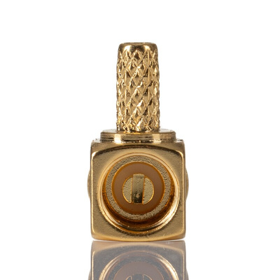 RS PRO, jack Cable Mount SMB Connector, 50Ω, Crimp Termination, Right Angle Body
