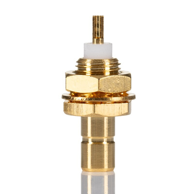 RS PRO, Plug Panel Mount SMA Connector, 50Ω, Solder Termination, Straight Body