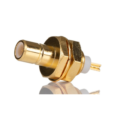 RS PRO, Plug Panel Mount SMA Connector, 50Ω, Solder Termination, Straight Body