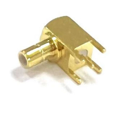 RS PRO, jack PCB Mount SMB Connector, 50Ω, Crimp Termination, Right Angle Body