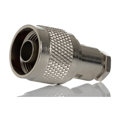 RS PRO, Plug Cable Mount N Connector, 50Ω, Clamp Termination, Straight Body