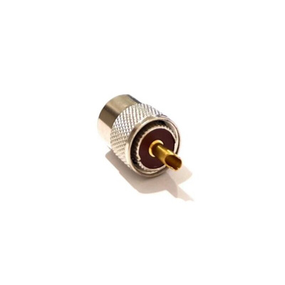 RS PRO, jack Cable Mount UHF Connector, 50Ω, Solder Termination, Straight Body
