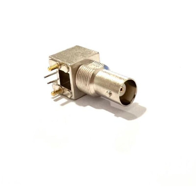 RS PRO, jack PCB Mount BNC Connector, 50Ω, Through Hole Termination, Straight Body