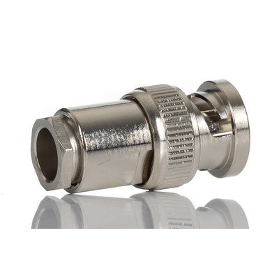 RS PRO, Plug Cable Mount BNC Connector, 75Ω, Clamp Termination, Straight Body