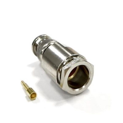 RS PRO, Plug Cable Mount BNC Connector, 50Ω, Clamp, Solder Termination, Straight Body