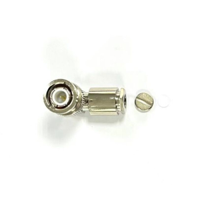 RS PRO, Plug Cable Mount BNC Connector, 50Ω, Clamp Termination, Right Angle Body