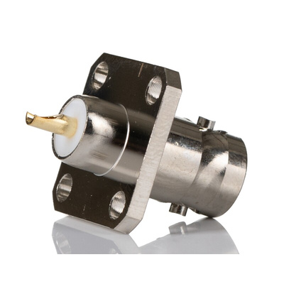 RS PRO, jack Panel Mount BNC Connector, 50Ω, Solder Termination, Straight Body