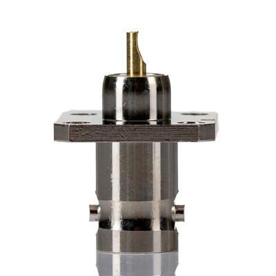 RS PRO, jack Panel Mount BNC Connector, 50Ω, Solder Termination, Straight Body