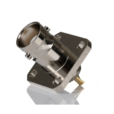RS PRO, jack Panel Mount BNC Connector, 50Ω, Solder Termination, Straight Body