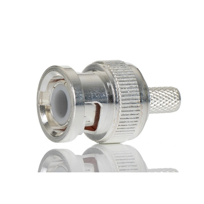 RS PRO, Plug Cable Mount BNC Connector, 50Ω, Crimp Termination, Straight Body