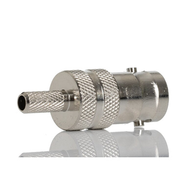 RS PRO, jack Cable Mount BNC Connector, 50Ω, Crimp Termination, Straight Body