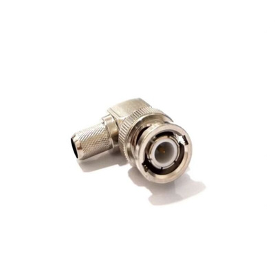 RS PRO, Plug Cable Mount BNC Connector, 75Ω, Crimp Termination, Right Angle Body