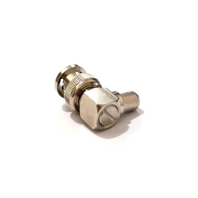 RS PRO, Plug Cable Mount BNC Connector, 75Ω, Crimp Termination, Right Angle Body