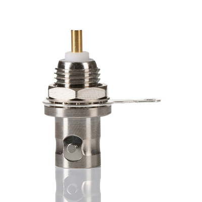 RS PRO, jack Panel Mount BNC Connector, 50Ω, Solder Termination, Straight Body