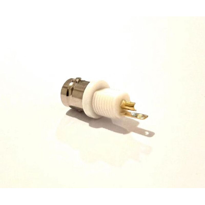 RS PRO, jack Panel Mount BNC Connector, 50Ω, Solder Termination, Straight Body