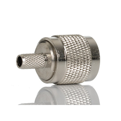 RS PRO, Plug Cable Mount TNC Connector, 50Ω, Crimp Termination, Straight Body